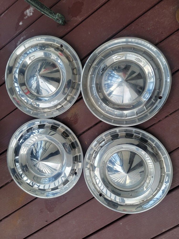 55/56 Chevy Factory 14" Hubcaps