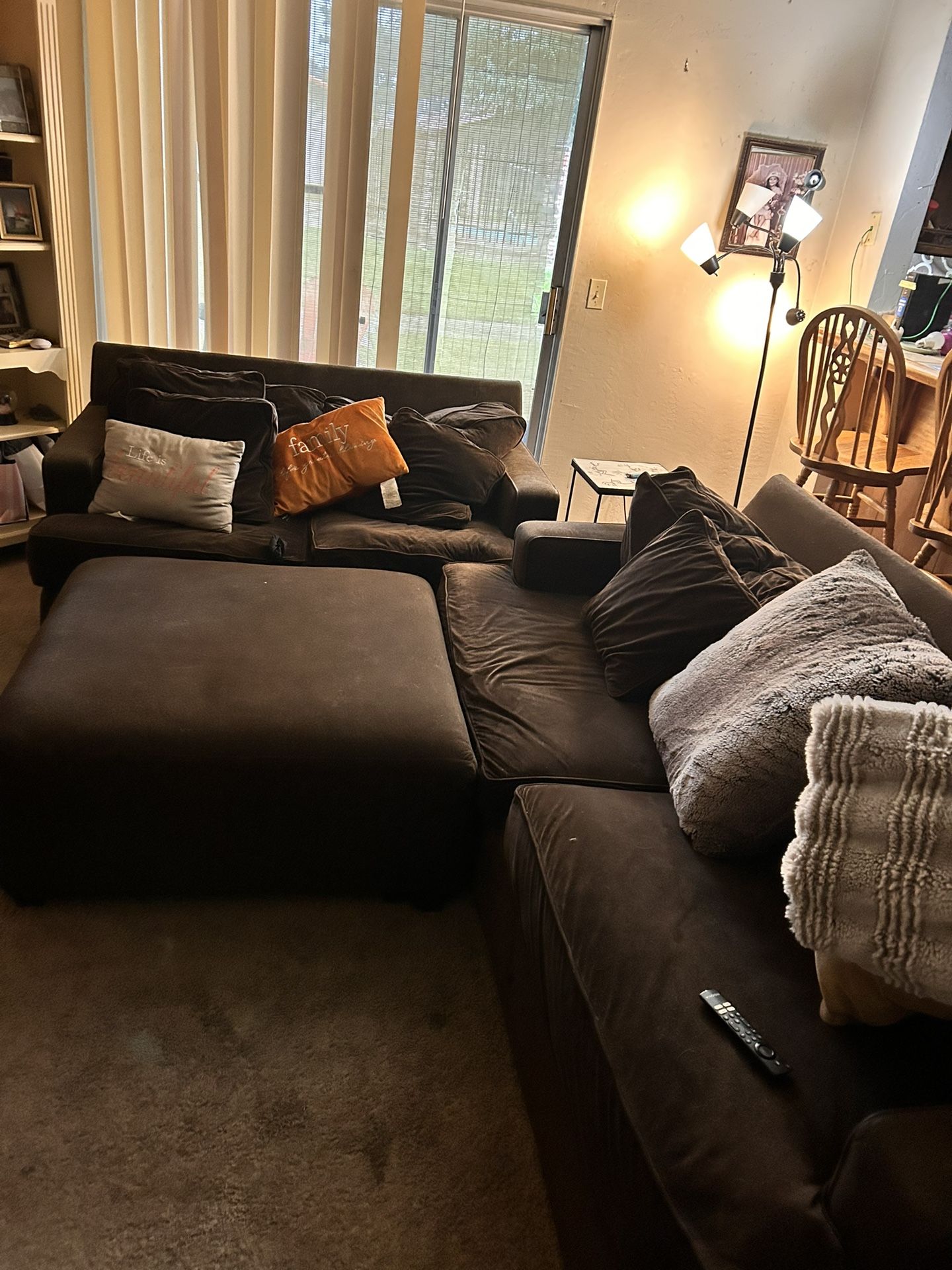 Couch And Love Seat & Foot Rest