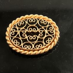 ANTIQUE 12K GF (GOLD FILLED) BROOCH PIN