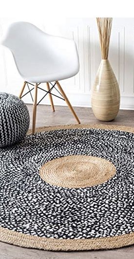 6’ Round Jutes Rug