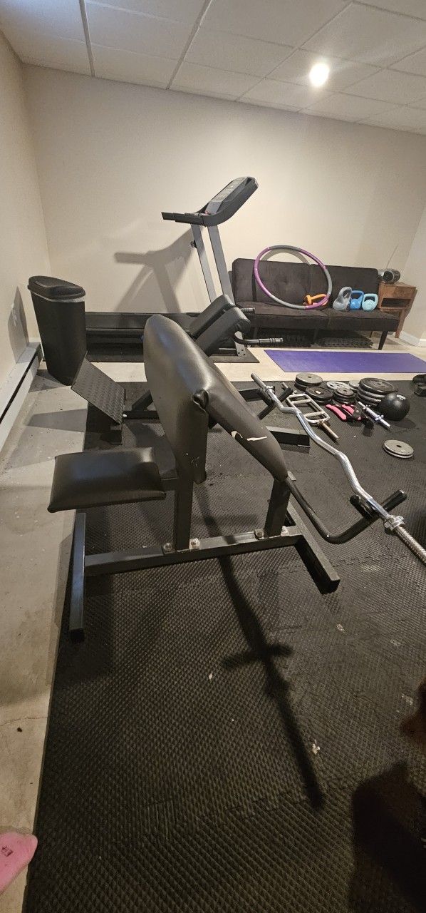 Home Gym All Your Needs Can Be Met With This Set Up Priced To Sell No Low Ball Offers You're Saving Thousands By Buying The Complete Set Up
