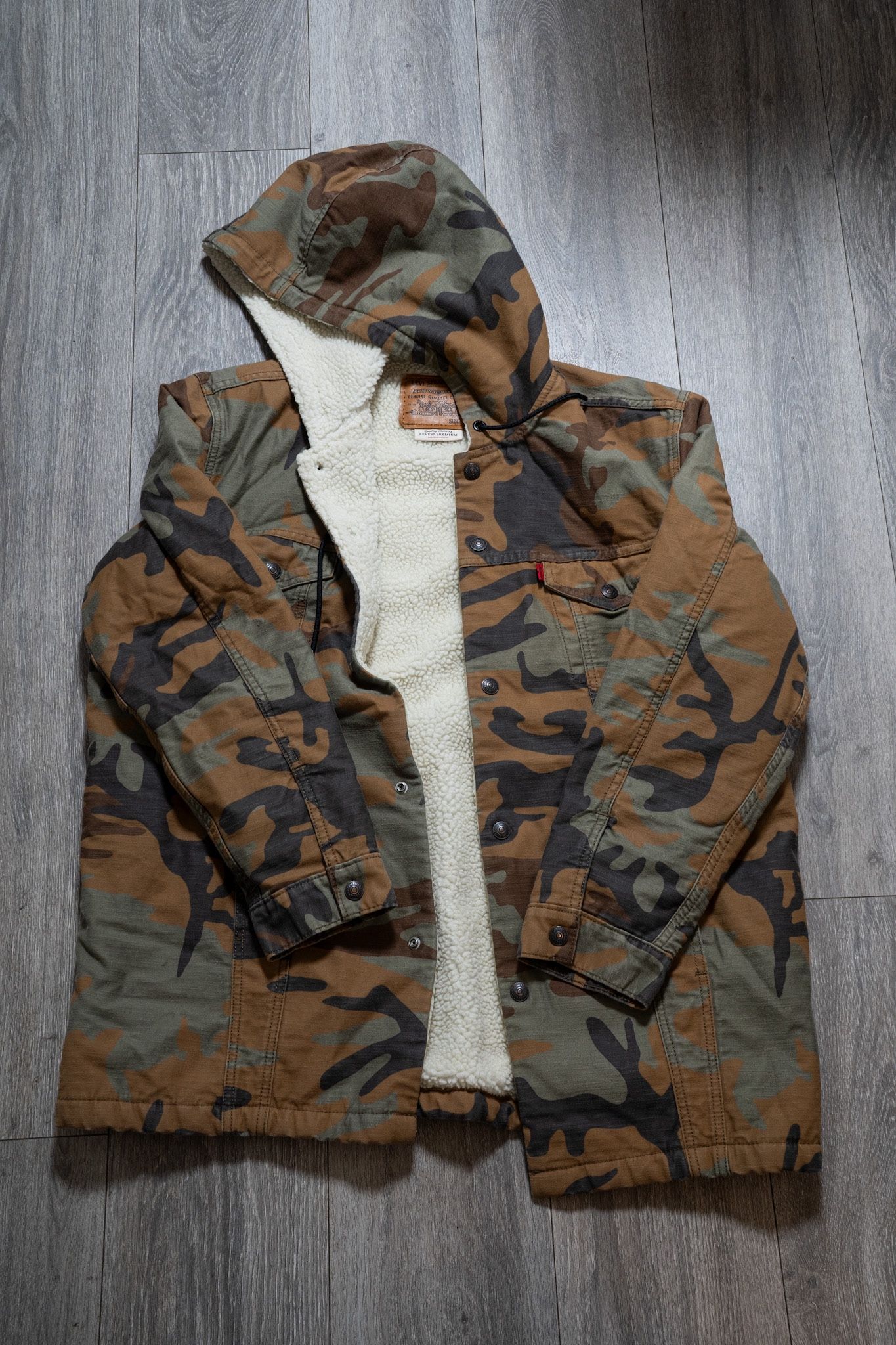 Vintage Levis x Justin Timberlake Sherpa Hooded Trucker Jacket Size L