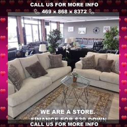 Ashley Seletren Sofa Loveseat 29 down payment