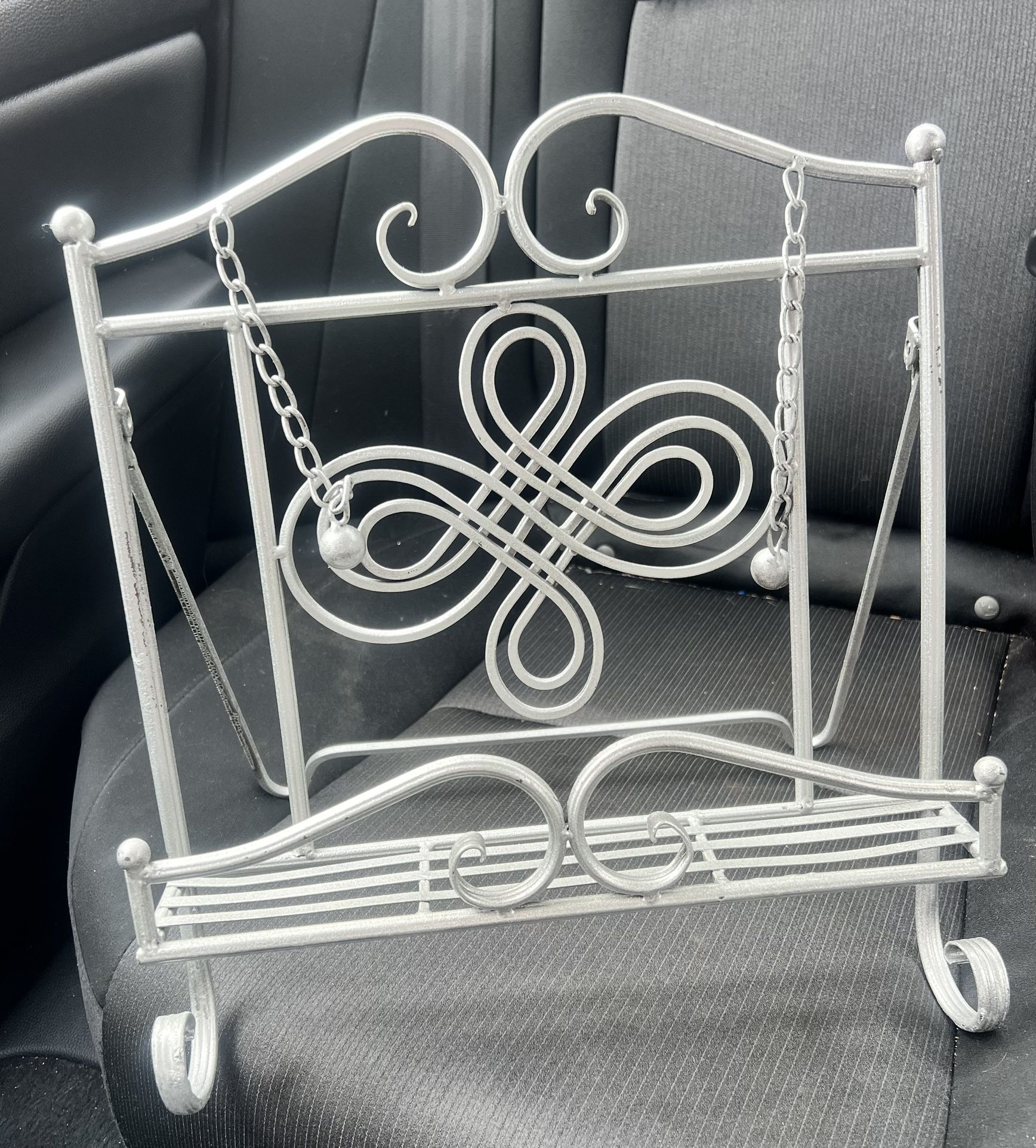 Metal Cookbook Tablet Stand 