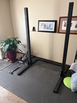 SML- 1 Rogue 70” Monster Lite Squat Stand, and fitness bundle