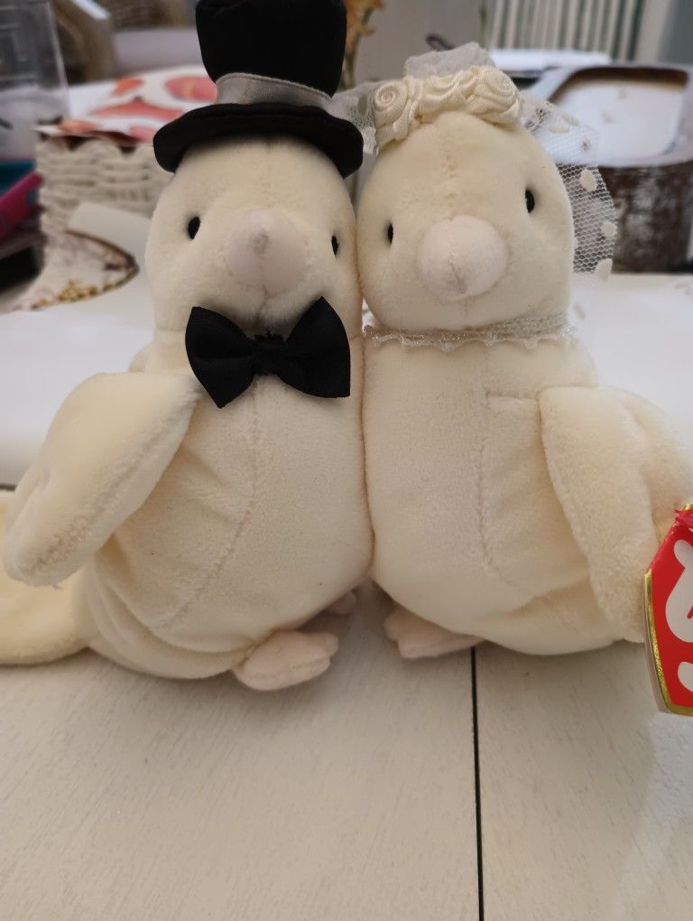 Ty Beanie Baby Lovebirds Bride & Groom 2005/2006