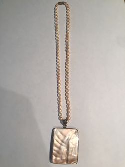 Pear necklace with charm/pink/ women’s