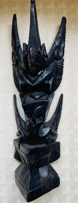 Garuda-Hand carved wood scapture-represents protection-power-strength-Feng Shui