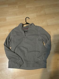 grey quarter zip