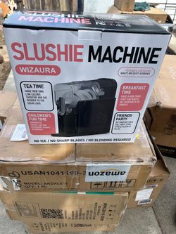 Slushie Machine, Slushy for Home No Ice Need, Professional Frozen Drink Maker & Margarita Machine, 6 Presets for Milkshakes, Frappés, Slush, Ice Cream