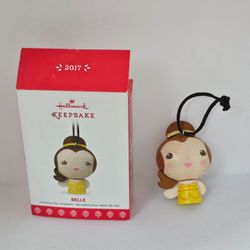 New Hallmark Christmas Ornament Disney Belle wood princess Beauty Beast 2017 Box 

Brand new Ornament 
Box has some minor wear from storage 
Approxima