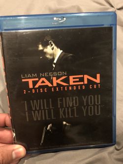TAKEN Blue ray and case