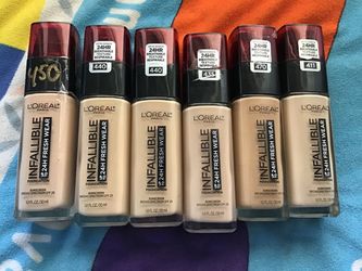 New L’Oréal infallible freshwear foundations