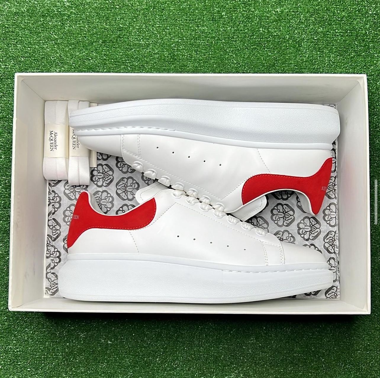 Alexander Mcqueen Oversized Sneaker “ White Lust Red “