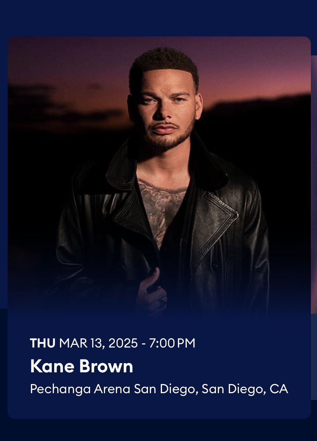 2 Premium Kane Brown Tickets (amazing view)