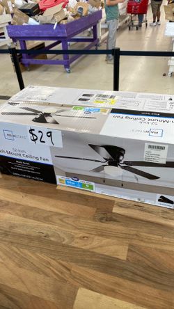 MainStays 52” flush mount ceiling fan