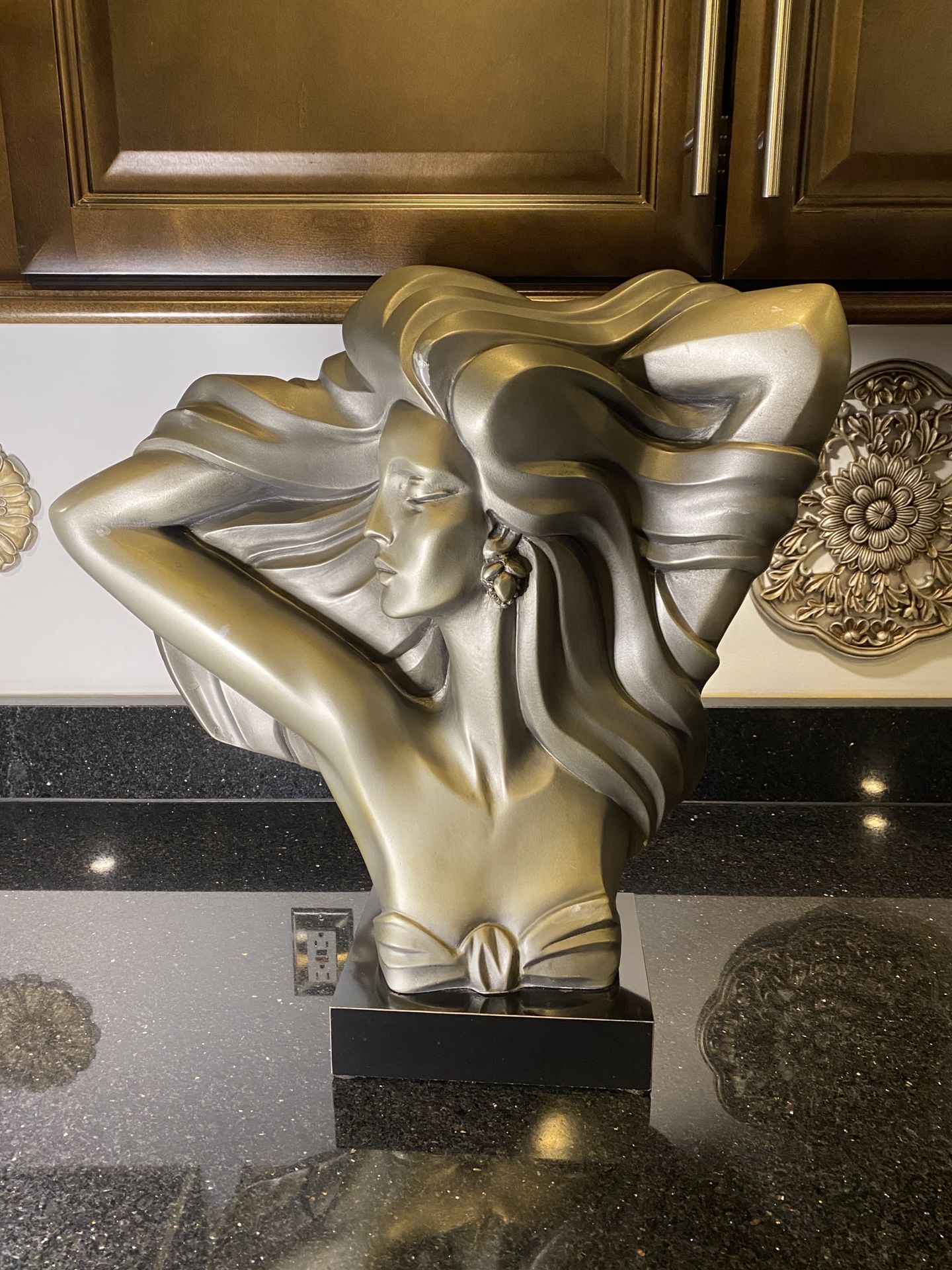 Alexsander Danel 1989 Contemporary Sculpture Silver with Black Base