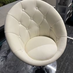 White Swivel Chair