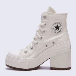 Converse Chuck 70 De Luxe Heel High Egret Shoes Women’s Sizes (A05348C) 10W
