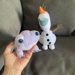Ty & Disney - Frozen Olaf Snowman & Bruni Lizard