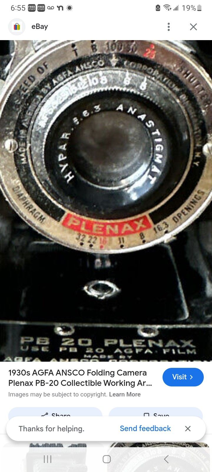 1930s Vintage Camera