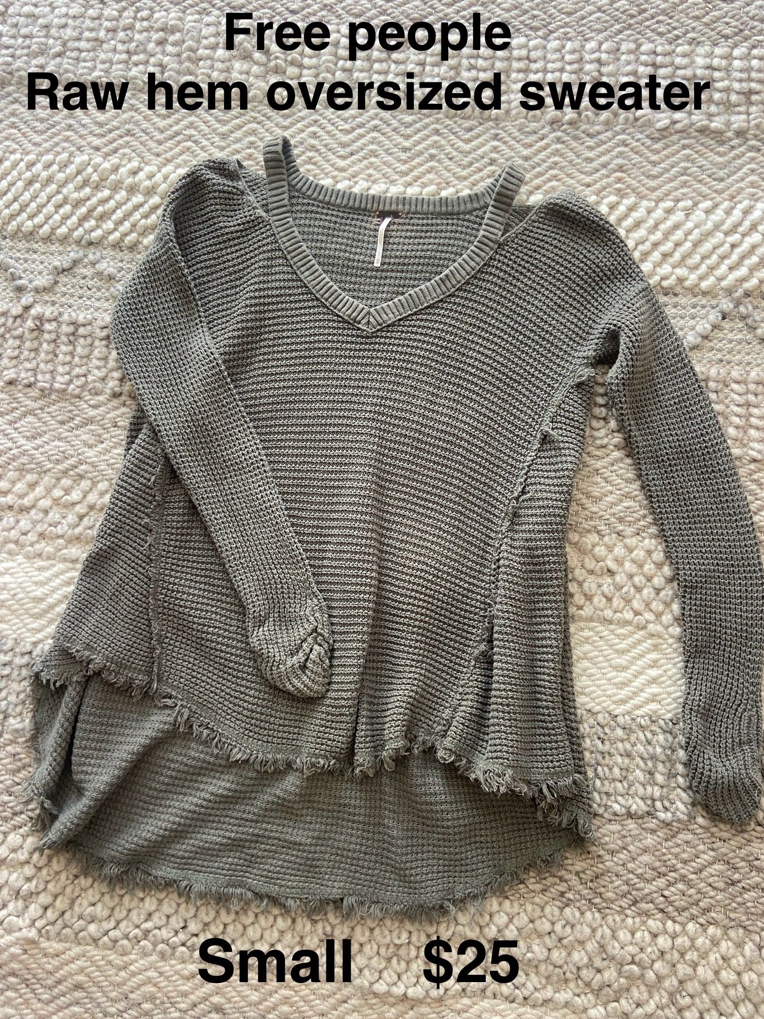 Free People Oversized Sweater Size Small