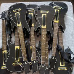 Guitar Hero Live Guitars. Lot Of 10. No Dongles