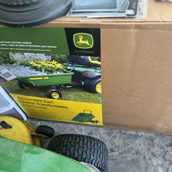  John Deere 8-cu ft Poly Dump Cart