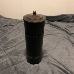 Toilet Paper Storage Canister (Cylinder w/ Lid)