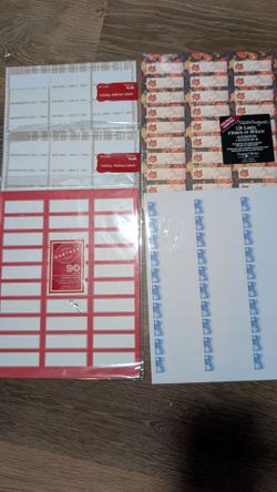A bundle of address labels