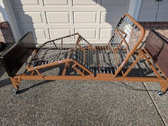 Adjustable bed frame with mattress