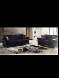 Brand 2 piece leather coach