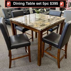 New Solid  Dining table set 5pc