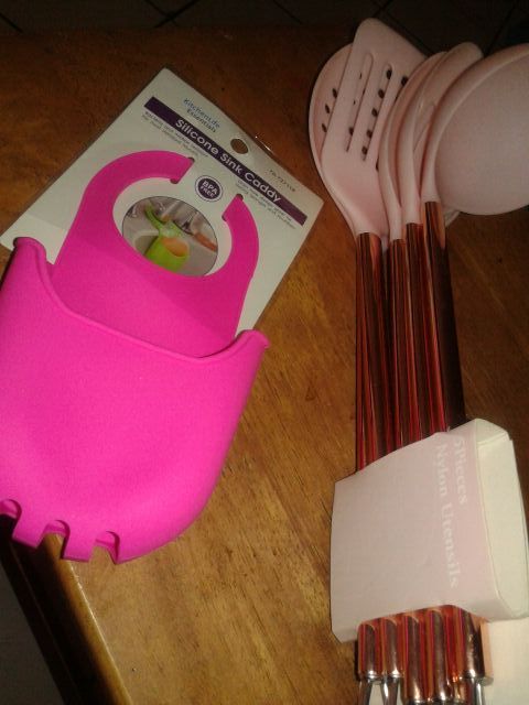 Pink cooking utensils