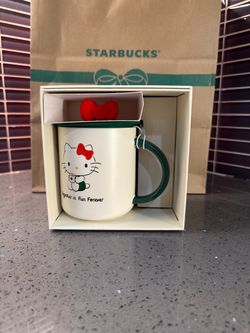 Starbucks Hello Kitty Mug Ceramic New In Box