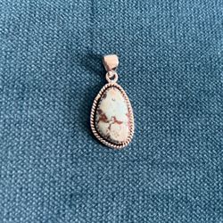 Genuine Golden Hills Turquoise 925 Pendant 