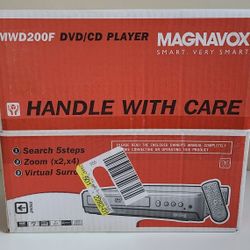 Magnavox MWD200F DVD/CD Player New In Box With Remote Factory Sealed