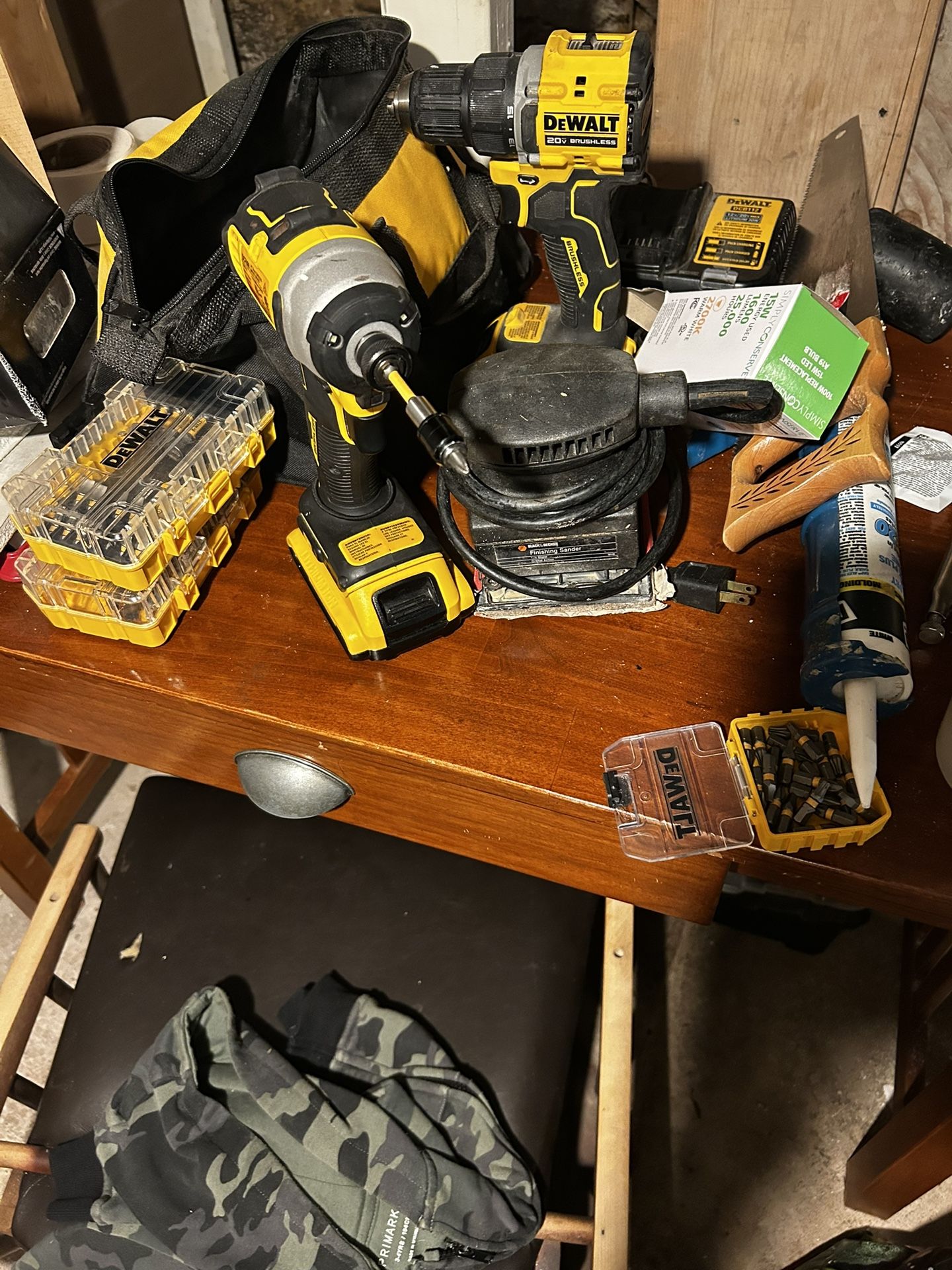 Impact drill in sander