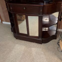 estén para tv 49 de largo alto 33 1/2 pura madera