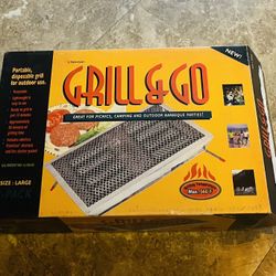 New Portable, Disposable Grill for Outdoor Use 2-Pack