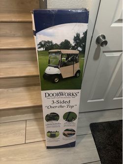 Gold cart cover
