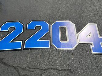 Numbers Gold And Blue