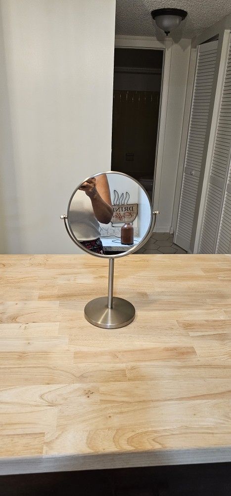 Tabletop Makeup Mirror with Magnification 8" Double-Sided Vanity Mirror