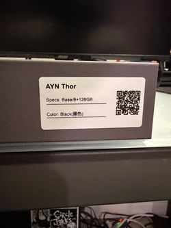 AYN Thor Handheld Gaming Console 8+128GB Black