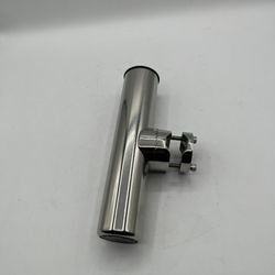 1" to 1-1/4" Rail Mount Clamp-on Fishing Rod Holder, Stainless Steel (4K9)