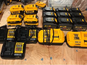Dewalt Batteries and Chargers w Saw