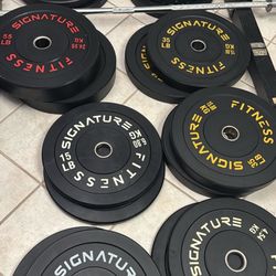Bumper Plates 280lbs. Plus 45lb Bar