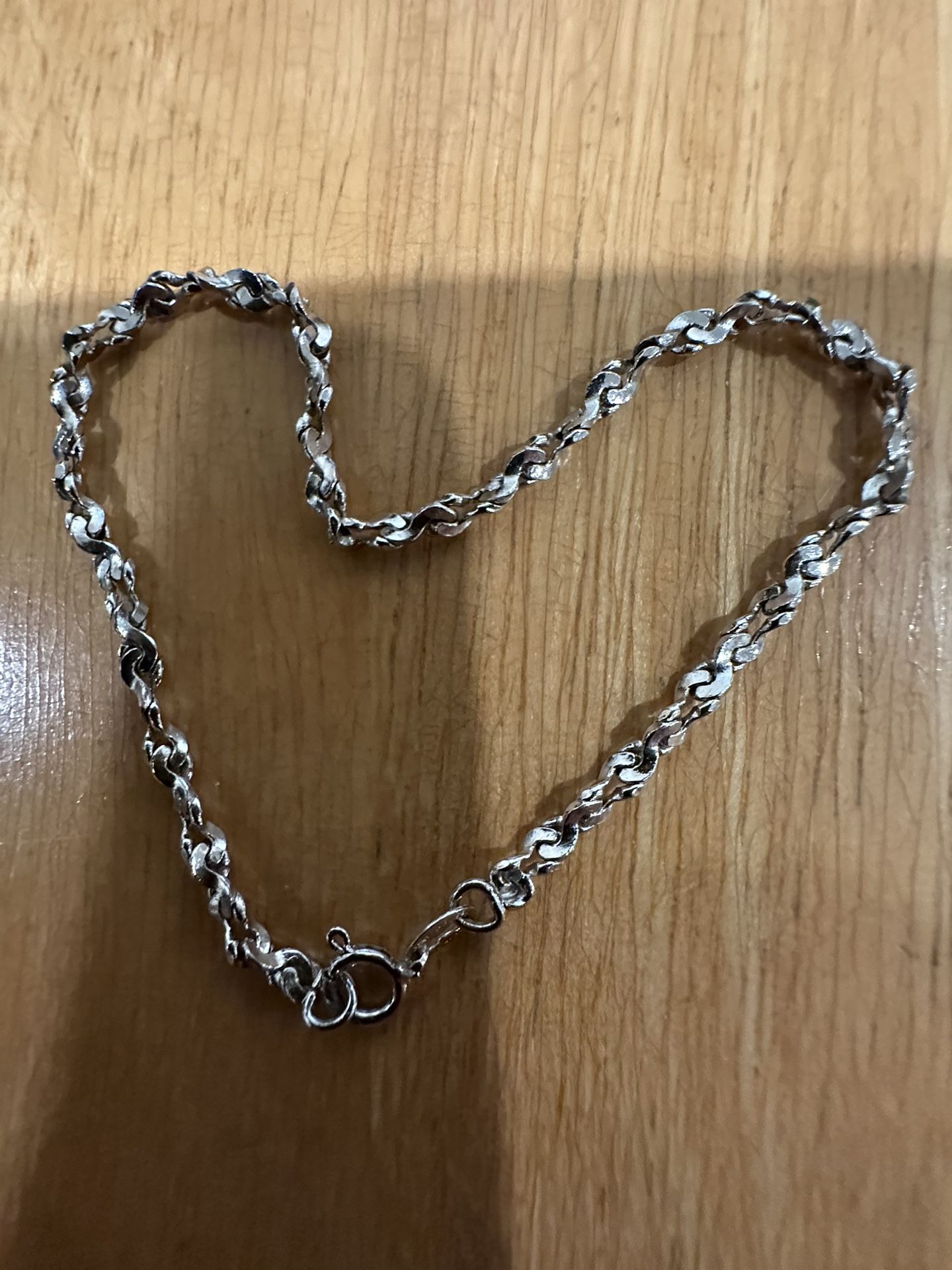 Serpentine Twisted Silver Bracelet