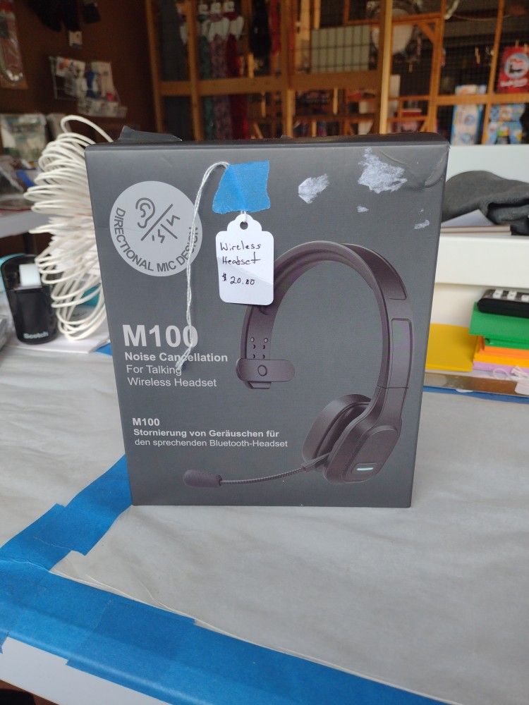 M100 Wireless Headset Hands Free Driving Headset