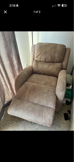Tan Fabric Recliner Chair